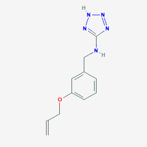 molecular formula C11H13N5O B283465 N-[3-(allyloxy)benzyl]-N-(2H-tetraazol-5-yl)amine 