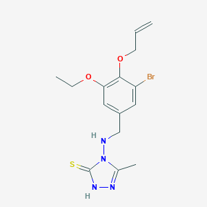 4-{[4-(allyloxy)-3-bromo-5-ethoxybenzyl]amino}-5-methyl-4H-1,2,4-triazol-3-ylhydrosulfide