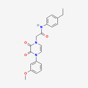 molecular formula C21H21N3O4 B2834719 N-(4-ethylphenyl)-2-(4-(3-methoxyphenyl)-2,3-dioxo-3,4-dihydropyrazin-1(2H)-yl)acetamide CAS No. 899949-30-5