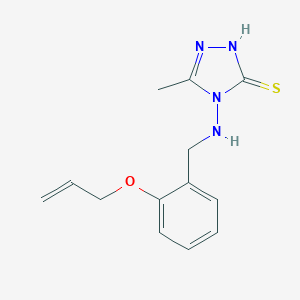 4-(2-Allyloxy-benzylamino)-5-methyl-4H-[1,2,4]triazole-3-thiol