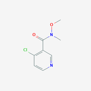 molecular formula C8H9ClN2O2 B2834729 4-氯-N-甲氧基-N-甲基烟酰胺 CAS No. 1211521-40-2