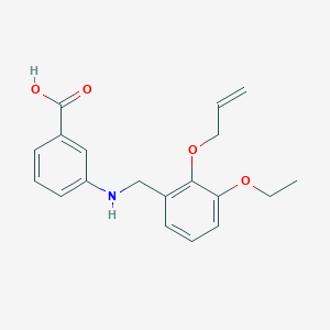 3-{[2-(Allyloxy)-3-ethoxybenzyl]amino}benzoic acid