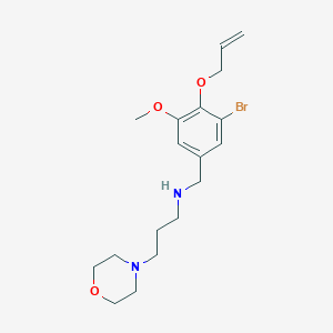 N-[4-(allyloxy)-3-bromo-5-methoxybenzyl]-N-[3-(4-morpholinyl)propyl]amine