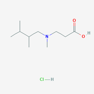 B2834819 3-[2,3-Dimethylbutyl(methyl)amino]propanoic acid;hydrochloride CAS No. 2375273-56-4
