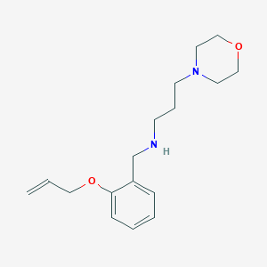 molecular formula C17H26N2O2 B283484 N-[2-(allyloxy)benzyl]-N-[3-(4-morpholinyl)propyl]amine 