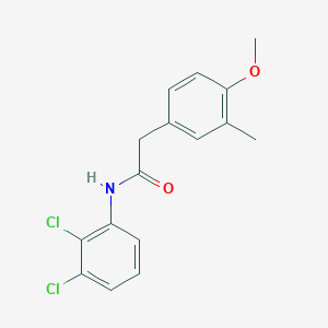molecular formula C16H15Cl2NO2 B2834845 N-(2,3-二氯苯基)-2-(4-甲氧基-3-甲基苯基)乙酰胺 CAS No. 955809-12-8