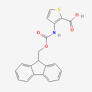 molecular formula C20H15NO4S B2834869 3-(9H-芴-9-基甲氧基羰基氨基)噻吩-2-甲酸 CAS No. 2287334-89-6