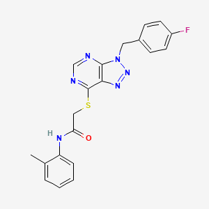 2-((3-(4-fluorobenzyl)-3H-[1,2,3]triazolo[4,5-d]pyrimidin-7-yl)thio)-N-(o-tolyl)acetamide