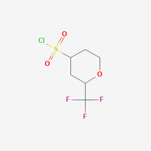 2-(Trifluoromethyl)oxane-4-sulfonyl chloride