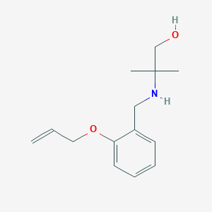 molecular formula C14H21NO2 B283492 2-{[2-(Allyloxy)benzyl]amino}-2-methyl-1-propanol 