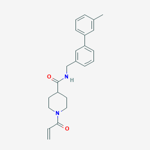 B2834944 N-[[3-(3-Methylphenyl)phenyl]methyl]-1-prop-2-enoylpiperidine-4-carboxamide CAS No. 2361699-98-9