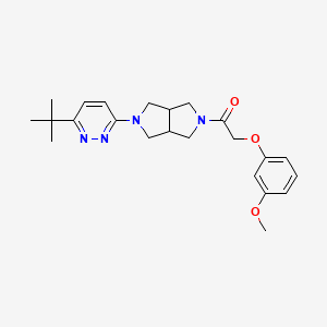 1-[5-(6-Tert-butylpyridazin-3-yl)-octahydropyrrolo[3,4-c]pyrrol-2-yl]-2-(3-methoxyphenoxy)ethan-1-one