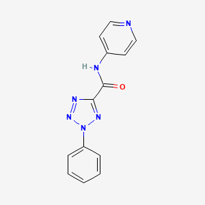 molecular formula C13H10N6O B2834962 2-苯基-N-(吡啶-4-基)-2H-四唑-5-羧酰胺 CAS No. 1396847-93-0