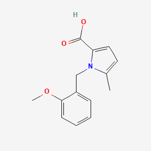 molecular formula C14H15NO3 B2834969 1-(2-methoxybenzyl)-5-methyl-1H-pyrrole-2-carboxylic acid CAS No. 1573548-38-5