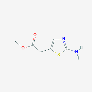 molecular formula C6H8N2O2S B028350 (2-Amino-thiazol-5-yl)-acetic acid methyl ester CAS No. 110295-93-7