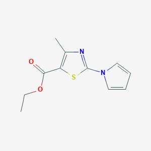 ethyl 4-methyl-2-(1H-pyrrol-1-yl)-1,3-thiazole-5-carboxylate