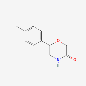 molecular formula C11H13NO2 B2835007 6-p-Tolylmorpholin-3-one CAS No. 951627-10-4