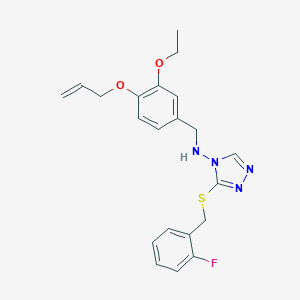 N-[4-(allyloxy)-3-ethoxybenzyl]-N-{3-[(2-fluorobenzyl)thio]-4H-1,2,4-triazol-4-yl}amine