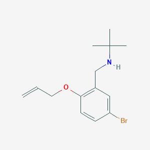 molecular formula C14H20BrNO B283505 N-[2-(allyloxy)-5-bromobenzyl]-N-(tert-butyl)amine 