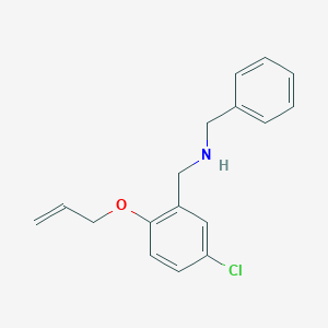 molecular formula C17H18ClNO B283507 N-[2-(allyloxy)-5-chlorobenzyl]-N-benzylamine 