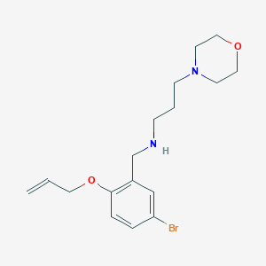 molecular formula C17H25BrN2O2 B283511 N-[2-(allyloxy)-5-bromobenzyl]-N-[3-(4-morpholinyl)propyl]amine 