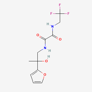 N1-(2-(furan-2-yl)-2-hydroxypropyl)-N2-(2,2,2-trifluoroethyl)oxalamide