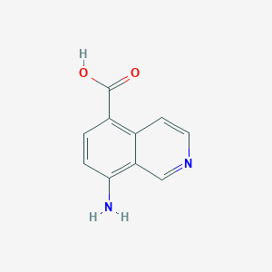 molecular formula C10H8N2O2 B2835137 8-Aminoisoquinoline-5-carboxylic acid CAS No. 1936191-65-9