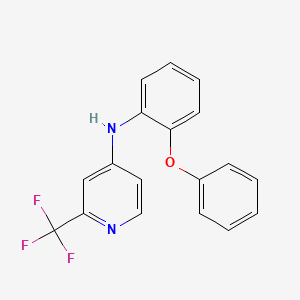 molecular formula C18H13F3N2O B2835151 N-(2-phenoxyphenyl)-2-(trifluoromethyl)pyridin-4-amine CAS No. 338401-87-9