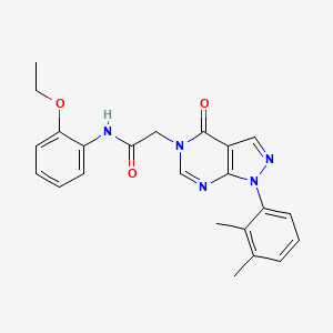 molecular formula C23H23N5O3 B2835152 2-[1-(2,3-dimethylphenyl)-4-oxopyrazolo[3,4-d]pyrimidin-5-yl]-N-(2-ethoxyphenyl)acetamide CAS No. 895022-89-6