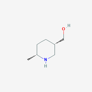 molecular formula C7H15NO B2835169 [(3S,6R)-6-甲基哌啶-3-基]甲醇 CAS No. 1932630-12-0