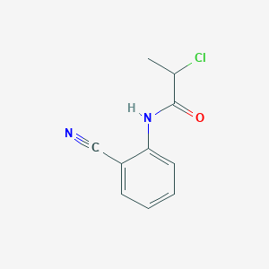 molecular formula C10H9ClN2O B2835208 2-chloro-N-(2-cyanophenyl)propanamide CAS No. 731012-03-6