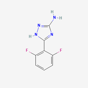 molecular formula C8H6F2N4 B2835240 3-(2,6-difluorophenyl)-1H-1,2,4-triazol-5-amine CAS No. 1016713-07-7