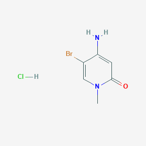 molecular formula C6H8BrClN2O B2835245 4-Amino-5-bromo-1-methyl-1,2-dihydropyridin-2-one hydrochloride CAS No. 2126176-92-7