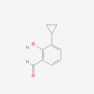 molecular formula C10H10O2 B2835249 3-Cyclopropyl-2-hydroxybenzaldehyde CAS No. 1206776-33-1