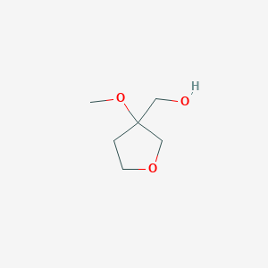 molecular formula C6H12O3 B2835256 (3-Methoxyoxolan-3-yl)methanol CAS No. 1781054-53-2