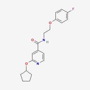 2-(cyclopentyloxy)-N-(2-(4-fluorophenoxy)ethyl)isonicotinamide