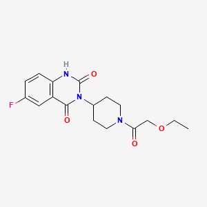 3-(1-(2-ethoxyacetyl)piperidin-4-yl)-6-fluoroquinazoline-2,4(1H,3H)-dione