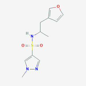 N-(1-(furan-3-yl)propan-2-yl)-1-methyl-1H-pyrazole-4-sulfonamide