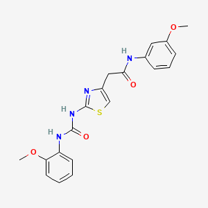N-(3-methoxyphenyl)-2-(2-(3-(2-methoxyphenyl)ureido)thiazol-4-yl)acetamide