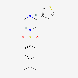 N-(2-(dimethylamino)-2-(thiophen-3-yl)ethyl)-4-isopropylbenzenesulfonamide