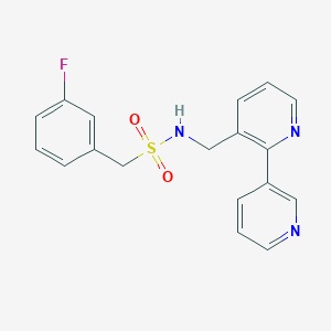 N-([2,3'-bipyridin]-3-ylmethyl)-1-(3-fluorophenyl)methanesulfonamide