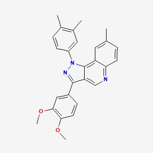 3-(3,4-dimethoxyphenyl)-1-(3,4-dimethylphenyl)-8-methyl-1H-pyrazolo[4,3-c]quinoline
