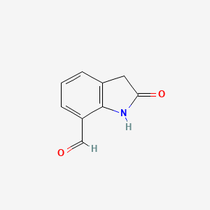 1H-Indole-7-carboxaldehyde, 2,3-dihydro-2-oxo-