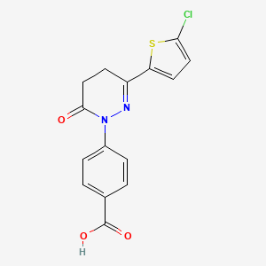 4-[3-(5-Chlorothiophen-2-yl)-6-oxo-1,4,5,6-tetrahydropyridazin-1-yl]benzoic acid