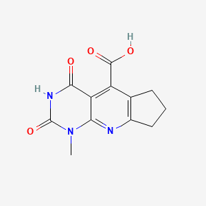 1-methyl-2,4-dioxo-2,3,4,6,7,8-hexahydro-1H-cyclopenta[5,6]pyrido[2,3-d]pyrimidine-5-carboxylic acid