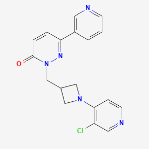 2-{[1-(3-Chloropyridin-4-yl)azetidin-3-yl]methyl}-6-(pyridin-3-yl)-2,3-dihydropyridazin-3-one