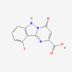 10-Fluoro-4-oxo-1,4-dihydropyrimido[1,2-b]indazole-2-carboxylic acid