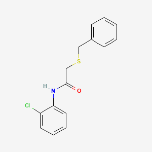 molecular formula C15H14ClNOS B2835322 2-苄基硫醚-N-(2-氯苯基)乙酰胺 CAS No. 327074-78-2