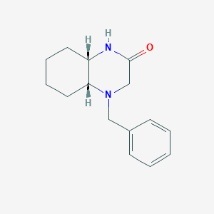 (4Ar,8aS)-4-benzyl-1,3,4a,5,6,7,8,8a-octahydroquinoxalin-2-one