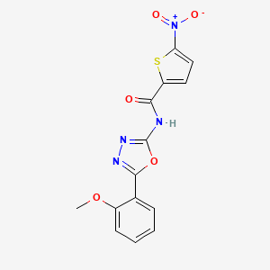 N-[5-(2-methoxyphenyl)-1,3,4-oxadiazol-2-yl]-5-nitrothiophene-2-carboxamide